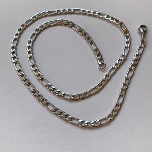 Figaro Curb Chain Surgical Stainless Steel Necklace